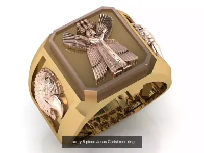 11 mens luxury ring symbol 3D Model Pack