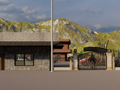 Luxury Render-ready low poly model Low-poly 3D model
