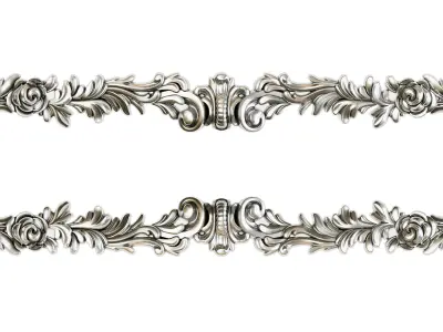 Classic carved 224 3D model