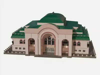 Theater building 3D model