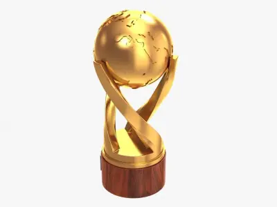 Gold Cup Low-poly 3D model