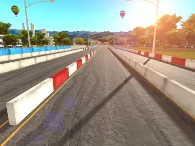 Drag Race Track Map Mobile Friendly car mobile unity3d 3D model