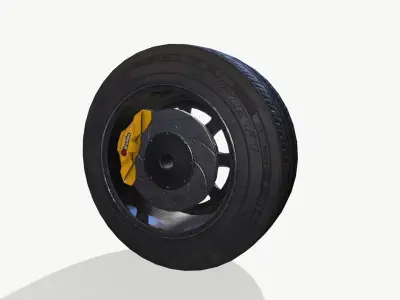 Rally wheel Eagle F1 Low-poly 3D model
