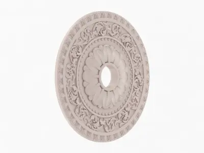 Classic Ceiling Medallion 19 3D model
