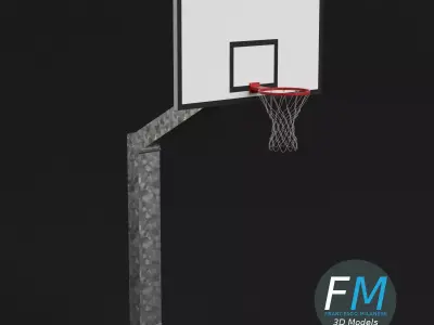 Basketball hoop 3D model