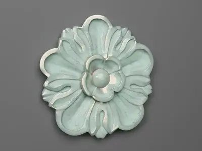 Rosette flower 3D print model
