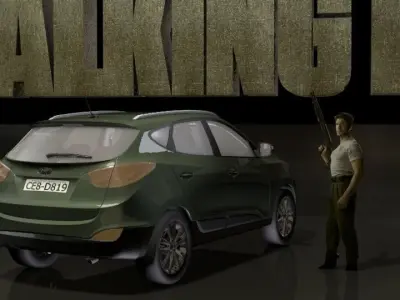 Walking dead Shane set 3D model