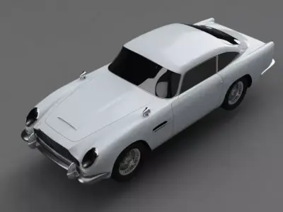 projeto na Fusion 360  o exterior de um Aston Martin DB5 1963 3D print model