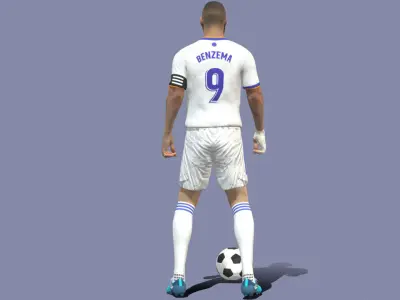 Karim Benzema 3D model
