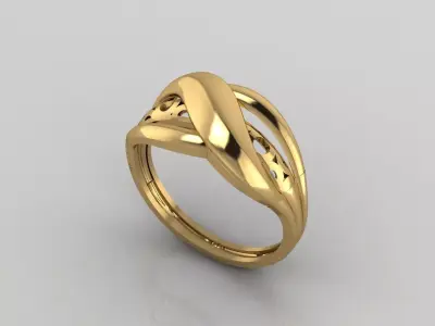 Women Plain Ring Ready STL 3DM Models Womens Rings 3D models 3D print model