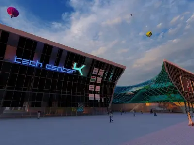 My architecture Revit 2019 project Shopping mall supermarket 3D model