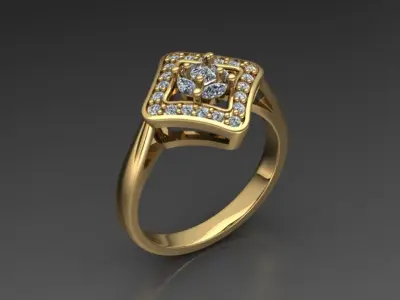 luxury rings 3D print model