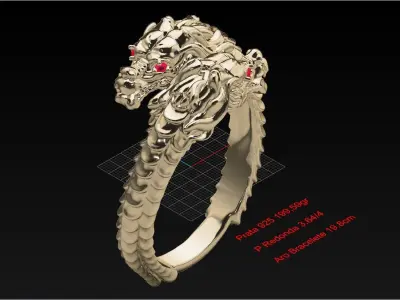 bRACELETE DRAGAO 3D model