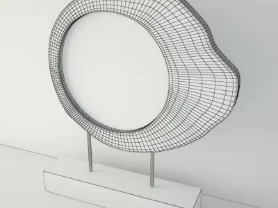 Trunk Mirror on Stand 3D model