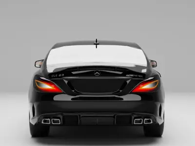 Mercedes-Benz-cls-64-AMG with interior 3D model