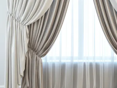 Set 13 Curtains 3D model