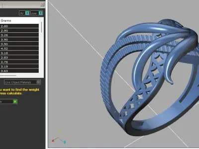 Fancy Womens Rings Plain Rings Ready STL 3DM Models Rings 3D print model buy