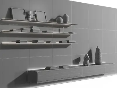 Rimadesio wall set Modulor Day 3D model