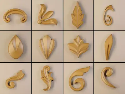 Ornament 3D Model-vol2 3D model