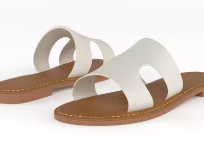 Women Slide Sandal 3D model