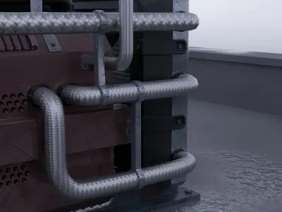 Generator devices Low-poly 3D model 3D model