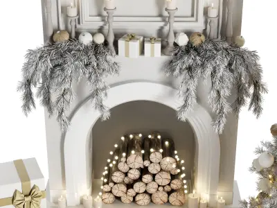 Christmas Decoration Set 04  3D model