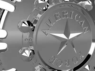 AMERICAN FORCE N16 SHOVE DRW WHEEL 3D model