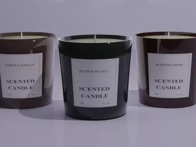 Scented Candles 3D model