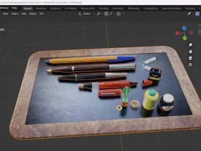 old memories Low-poly 3D model