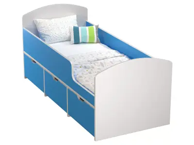 Loft bed Yaroff Kid Mini 3D model