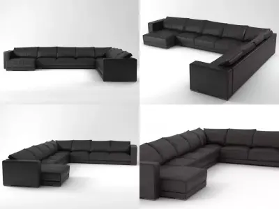 Budapest sofa 01 3D model