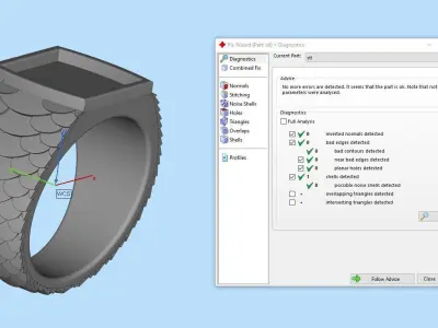 Ring Snake Texture Piton 3D print model