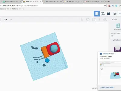 DE BAR Low-poly 3D model
