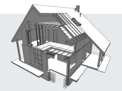 House construction 3D model