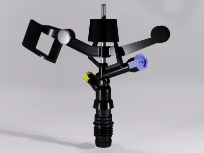 SPRINKLER medical device with handle 3D model