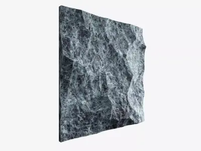 491-RockPanel piece of rock 3D model