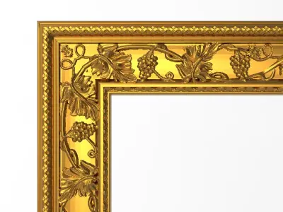 Carved Picture Frame 3D model 19
