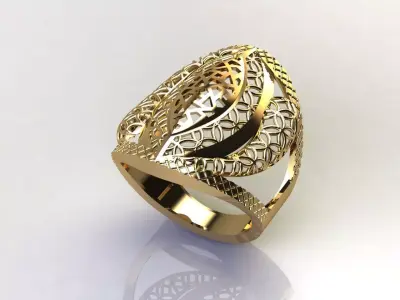 Fancy Womens Rings Plain Rings Ready STL 3DM Models Rings 3D print model 55