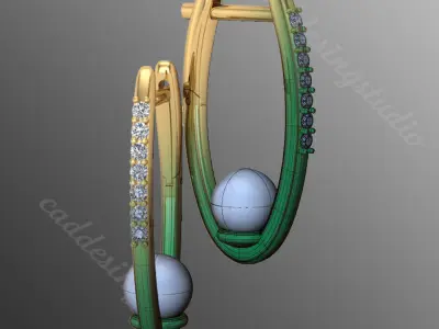 Earrings od63 3D print model