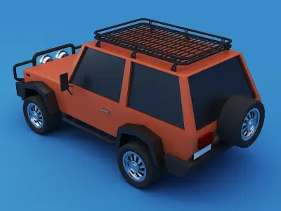 Cartoon SUV 3d model 3D model