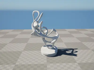 ArchViz Abstract Sculpture 3b 3D model