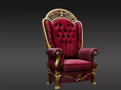 Modern Luxury Lounge Chair 3D Model Designer Furniture 3D model