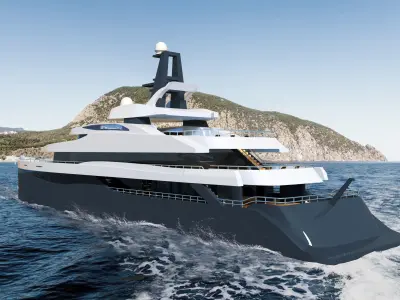 Elandess motor yacht 3D model