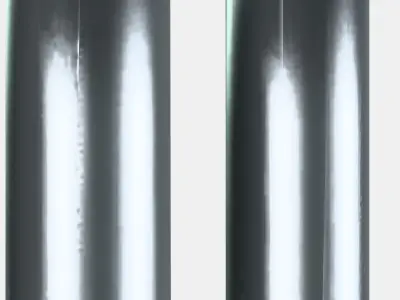 PLATS Saltpepper shaker set of 2 Low-poly 3D model