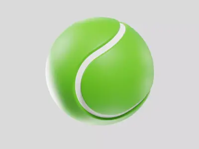 Tennis Ball 3D model 7