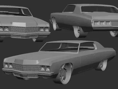 Chevrolet Impala 1973 3D print model