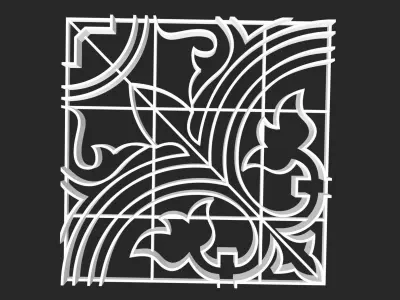 Tile Pattern  3D print model