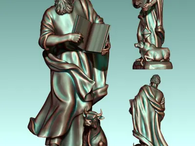 Luke Evangelist - CNC Router Carving 3D print model