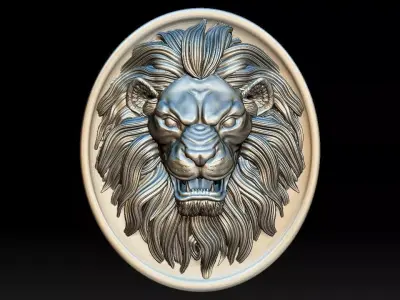 Lion Pendant 1 3D print model 3D print model