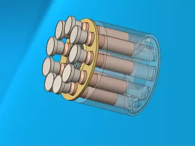 pump with axis pistons 3D model